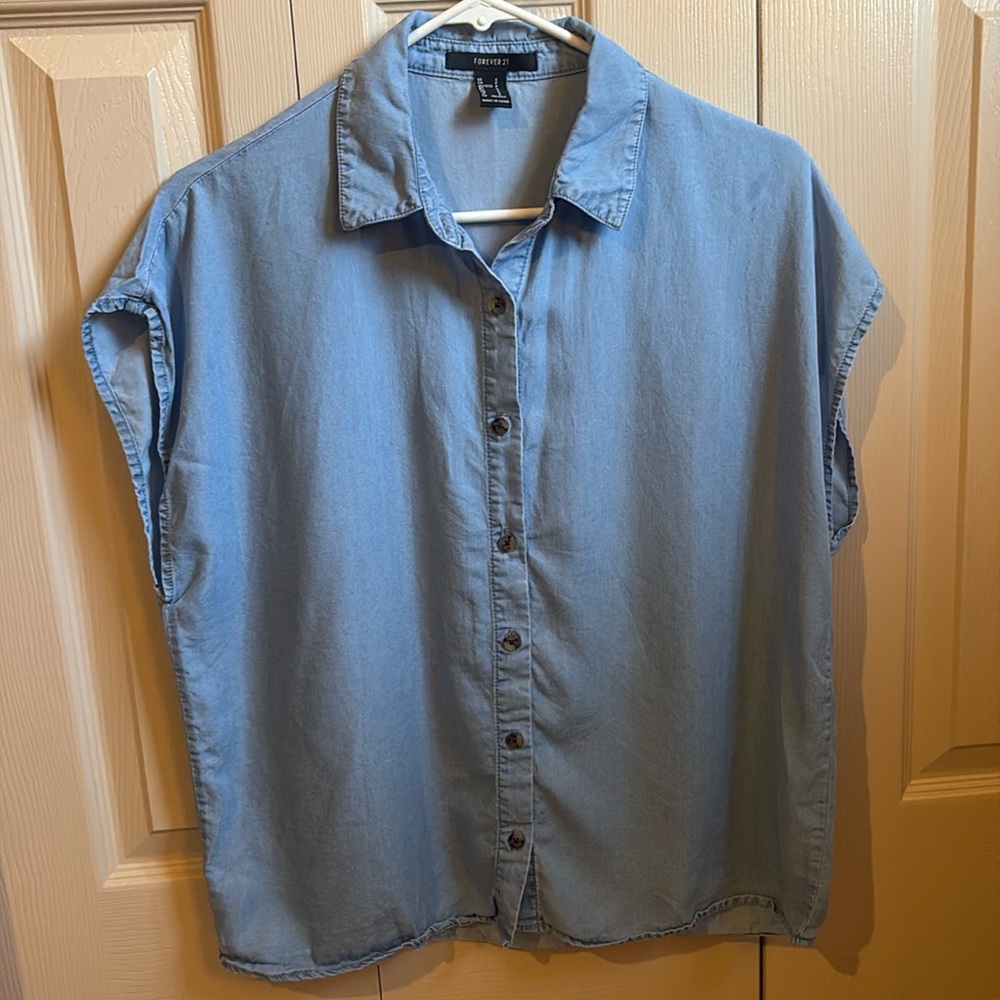 Blue Jean Short Sleeve Shirt